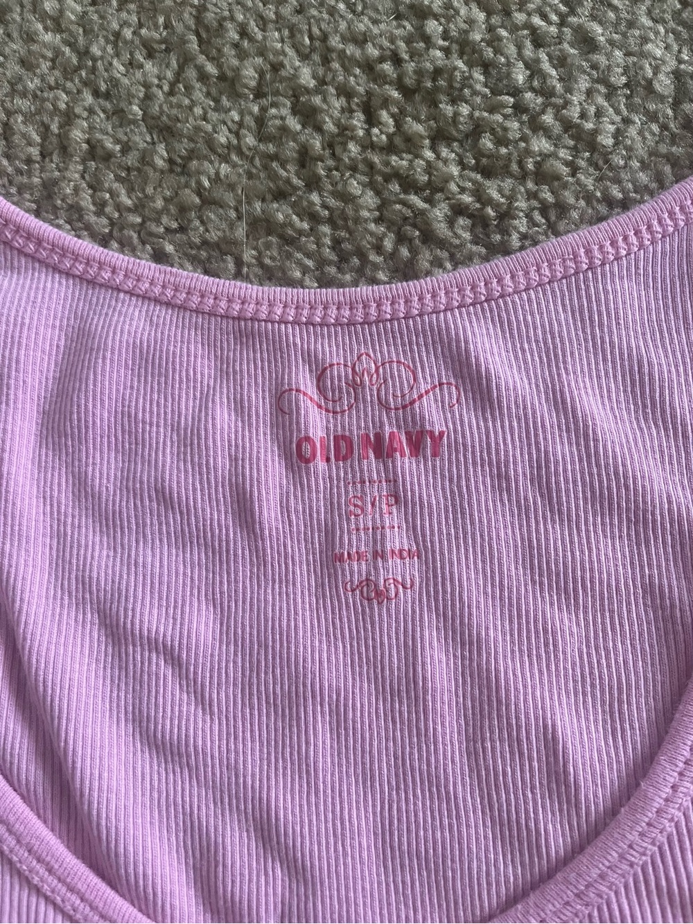 Y2K Old Navy Pink Ribbed Tank Top - Picture 4 of 4